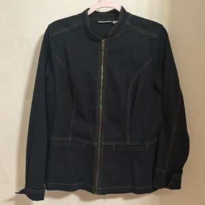 denim & co Denim Zip Up Jacket in Size M
